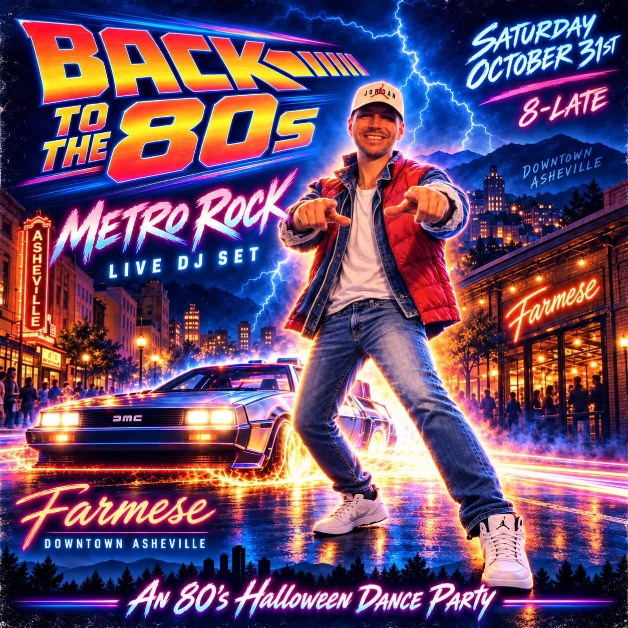 Back to the 80s Halloween dance party at färməsē — Saturday October 31, 2026